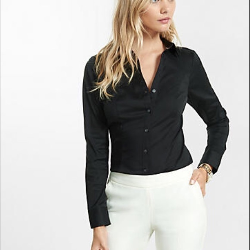 Black button up shirt